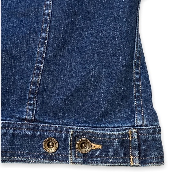 Lauren Ralph Lauren Trucker Jean Jacket Dark Wash Denim LRL Women’s Size S - Picture 5 of 9